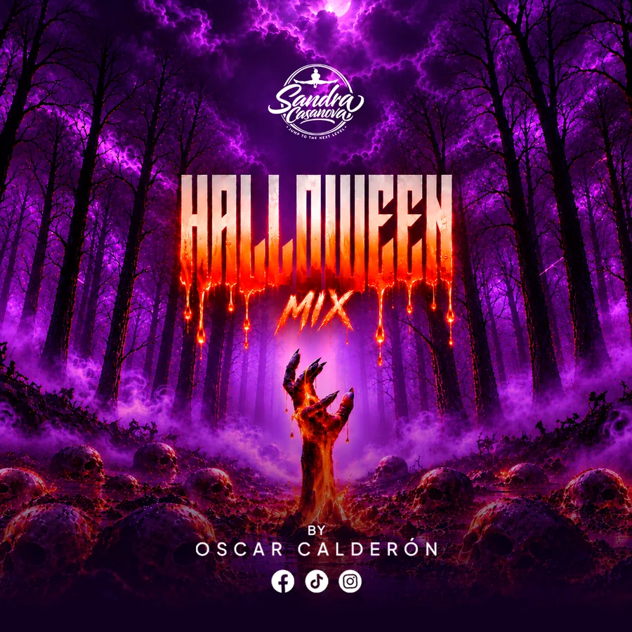 Portada del Halloween Mix de Sandra Casanova Music